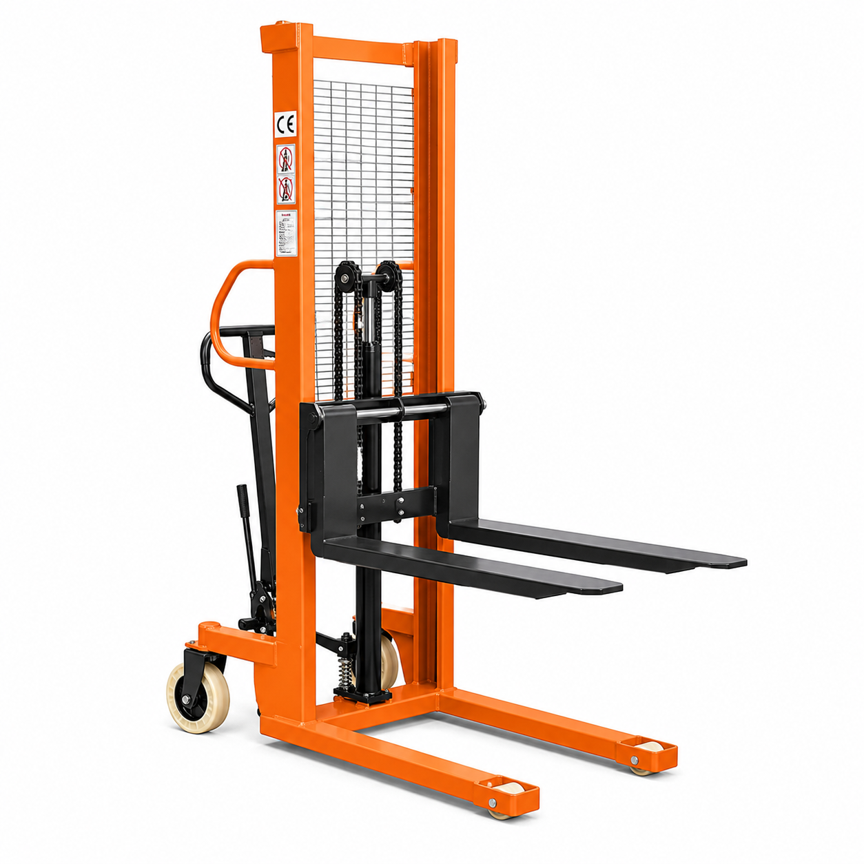 Manual pallet stacker