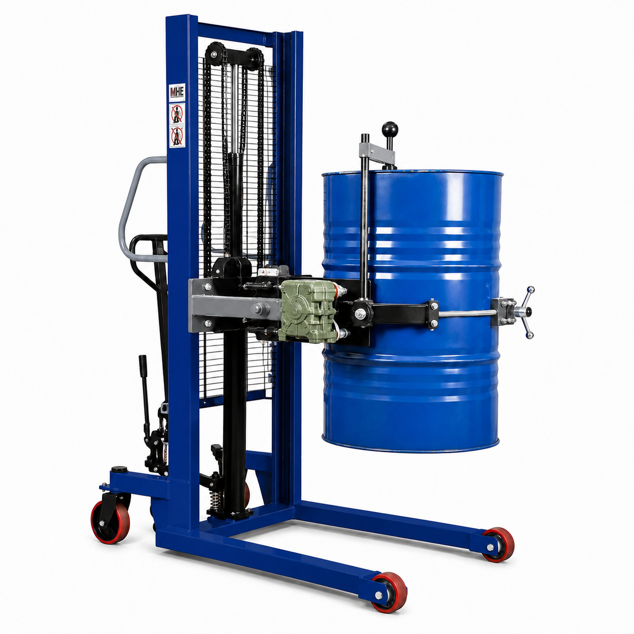 Manual drum stacker