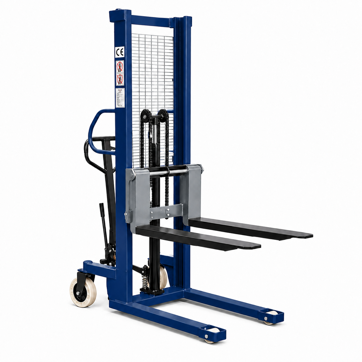 Manual pallet stacker