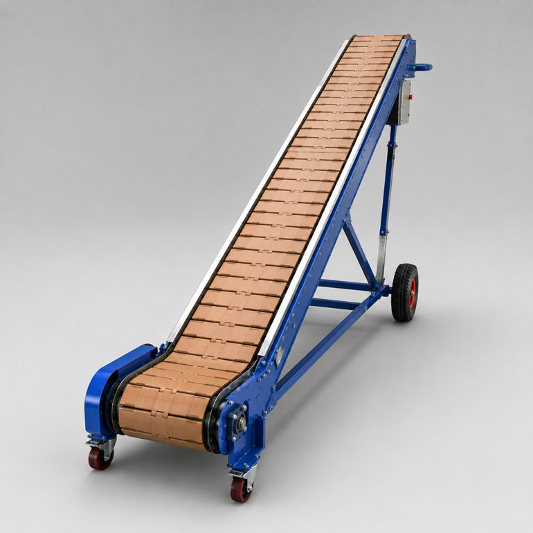 Mobile Inclined Modular Belt Conveyor
